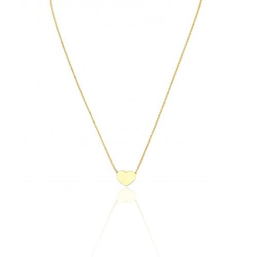 Gold-Plated Silver Heart Choker - Guadalupe Gifts