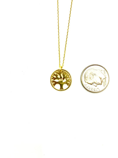 Gold-Plated Silver Tree of Life Necklace - Guadalupe Gifts