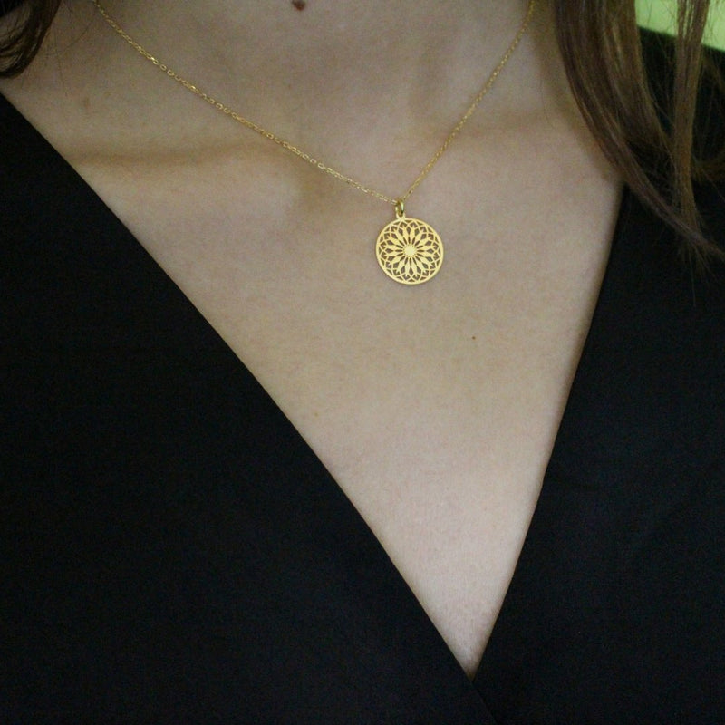 Gold-Plated Silver "Valeria" Necklace - Guadalupe Gifts