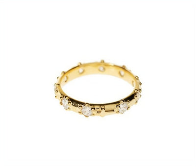 gold rosary ring