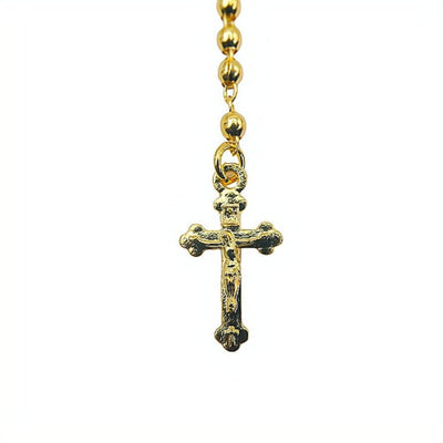 Gold-Plated Tiny Bead Our Lady of Charity Necklace - Guadalupe Gifts