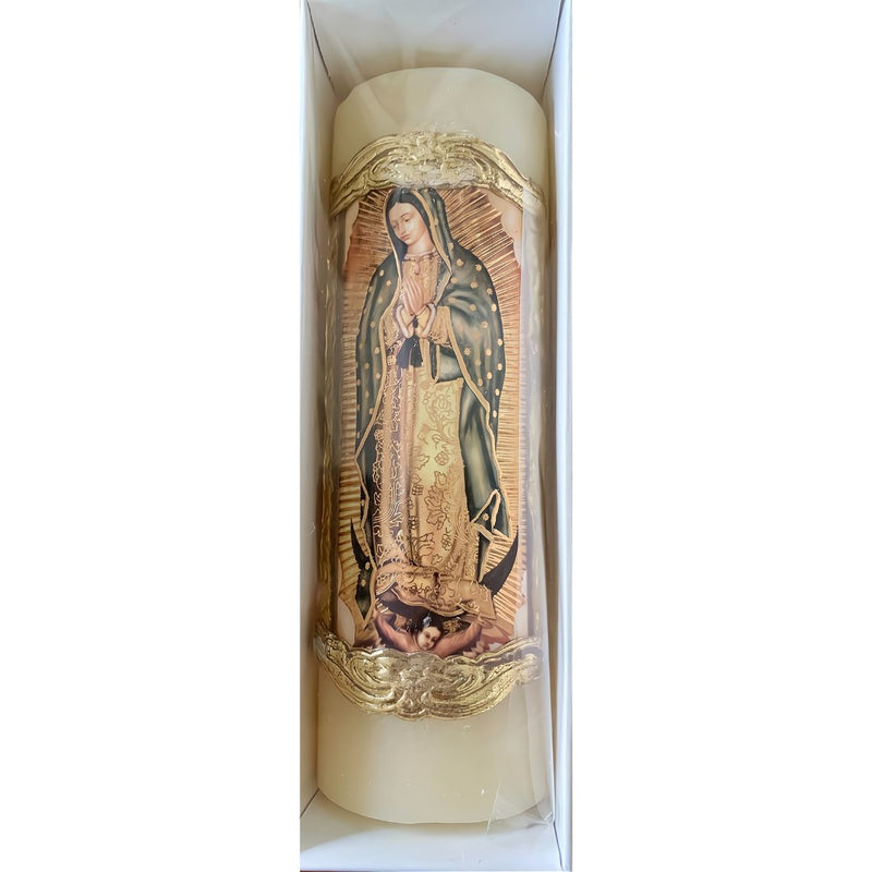 Guadalupe Candle | Tienda Basilica de Guadalupe 6.5" - Guadalupe Gifts