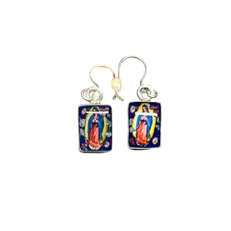 Guadalupe Earrings w/ Pressed Flowers - Guadalupe Gifts