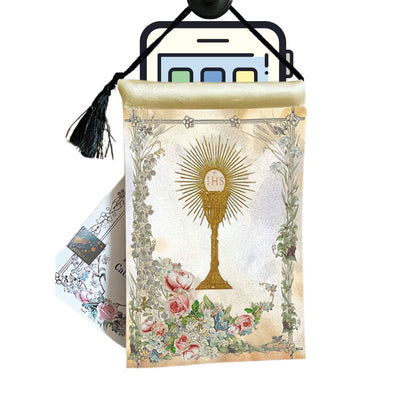 Holy Eucharist Blessing Phone Pouch 9" x 5.5" - Guadalupe Gifts