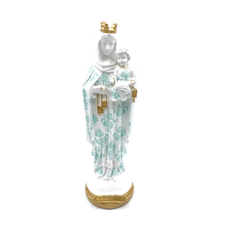 Our Lady of Mount Carmel Statue 12” - Guadalupe Gifts