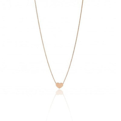 Rose Gold-Plated Silver Hear Choker - Guadalupe Gifts