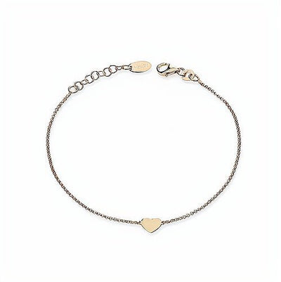 Rose Gold-Plated Silver Heart Bracelet - Guadalupe Gifts