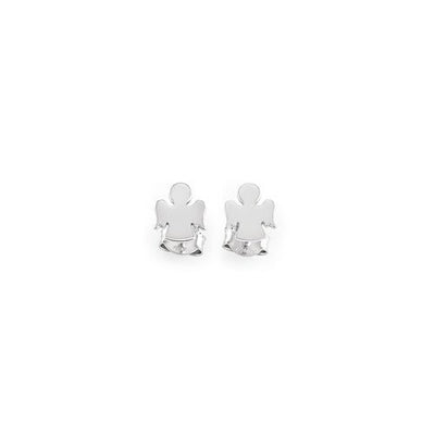 Silver Angel Earrings - Guadalupe Gifts