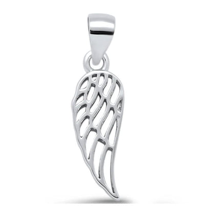 Silver Angel Wing Pendant - Guadalupe Gifts
