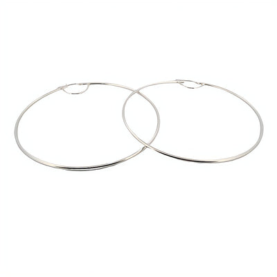 Silver Clip on Hoop Earrings - Guadalupe Gifts