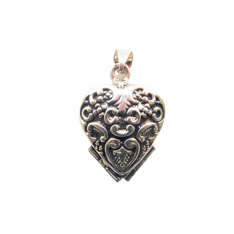 Silver Heart Taxco Mexico 925 Locket - Guadalupe Gifts
