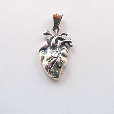 Silver Heart Taxco Mexico 925 Pendant - Guadalupe Gifts