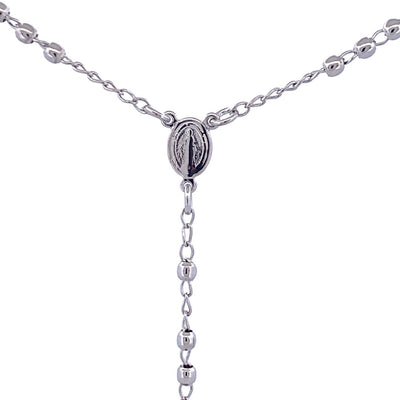 Silver-Plated Tiny Our Lady of Grace Necklace 18-inch - Guadalupe Gifts