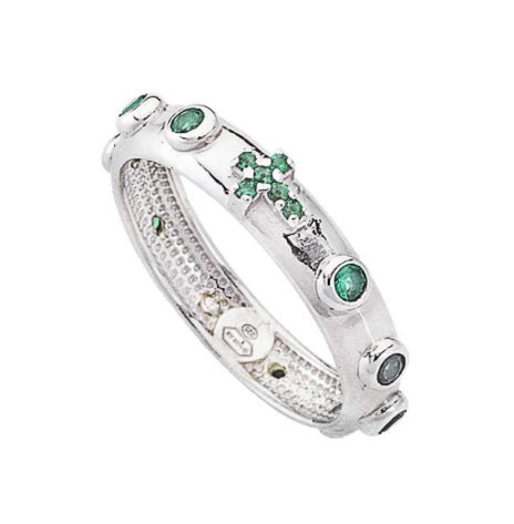 Marina Jewelry 925 Sterling Silver Rosary Ring with Jerusalem Cross,  Jewelry | My Jerusalem Store