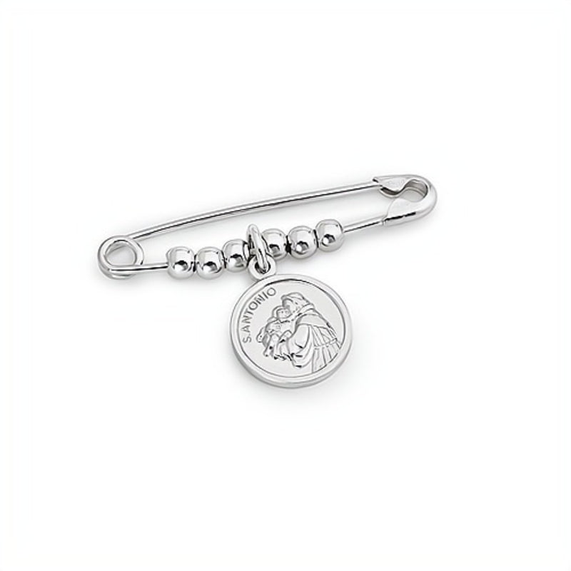 Silver Saint Anthony of Padua Pin - Guadalupe Gifts