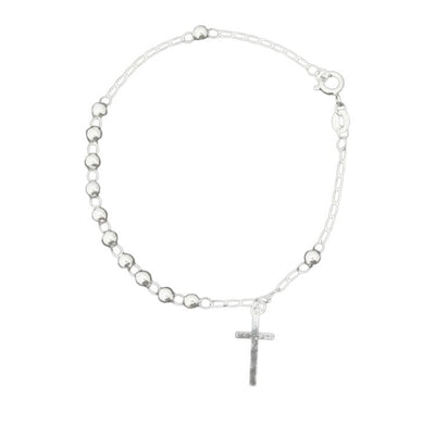 Silver Unisex Rosary Bracelet - Guadalupe Gifts