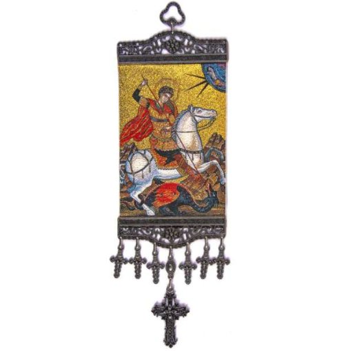 St George Tapestry Banner 12-inch – Guadalupe Gifts