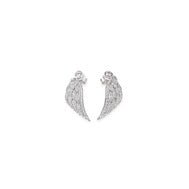 Sterling Silver Wing Earring w/cubic zirconia - Guadalupe Gifts